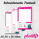 PlottiX Schneidematte 20,32 x 30,48 cm für Portrait